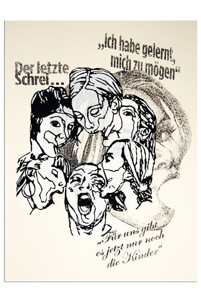 Siebdruck übermalt 2007